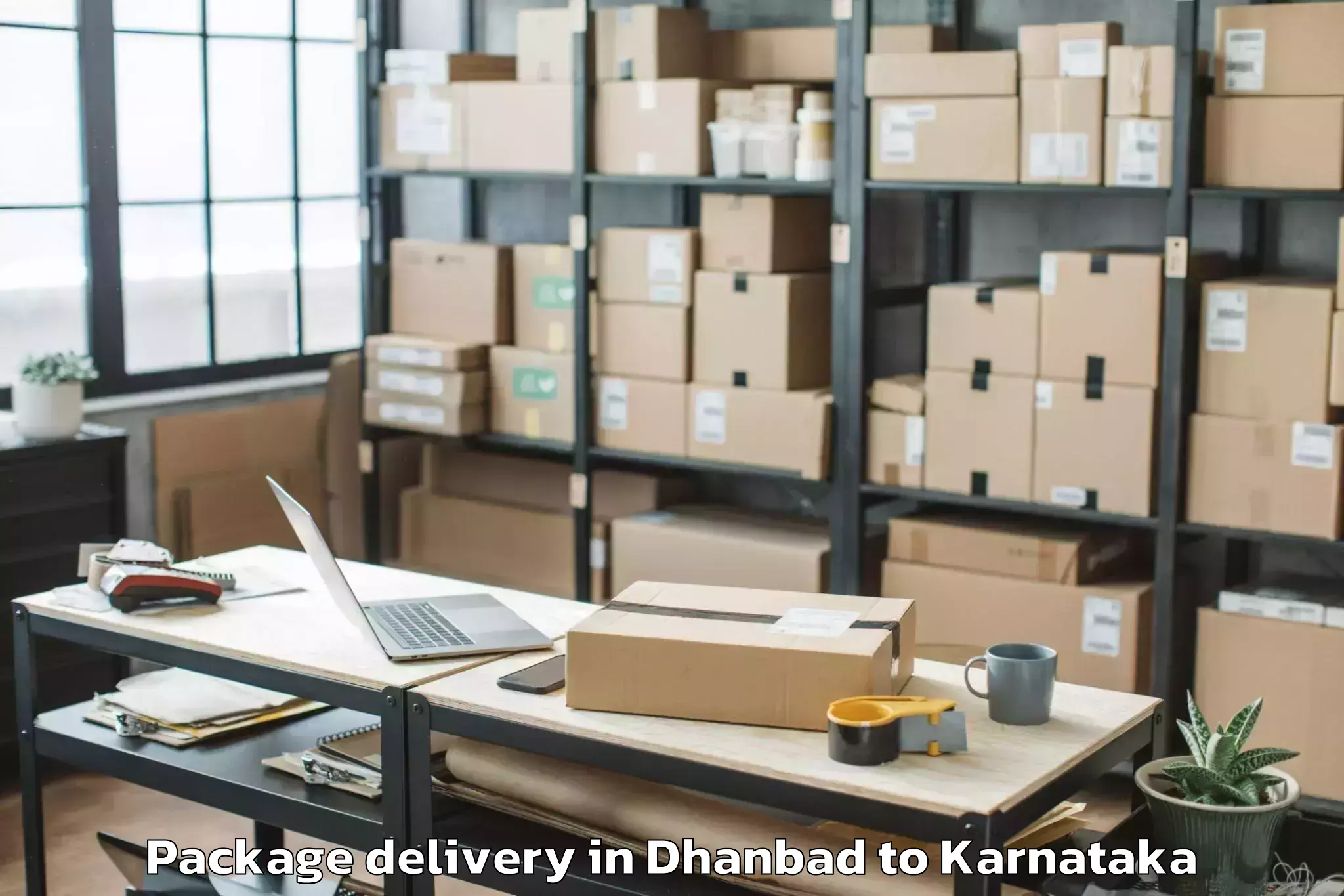 Book Dhanbad to Ron Package Delivery